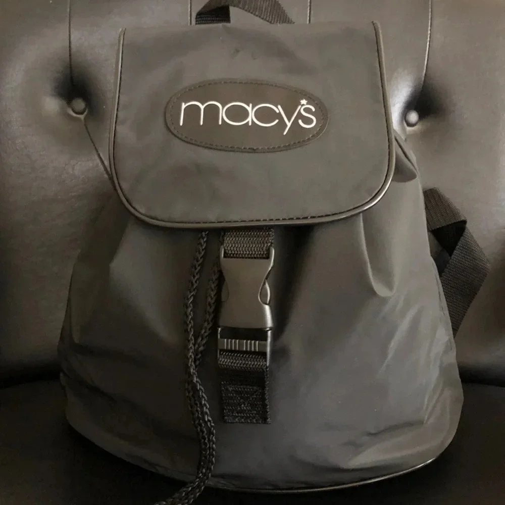 Brand New Black Macy's Backpack